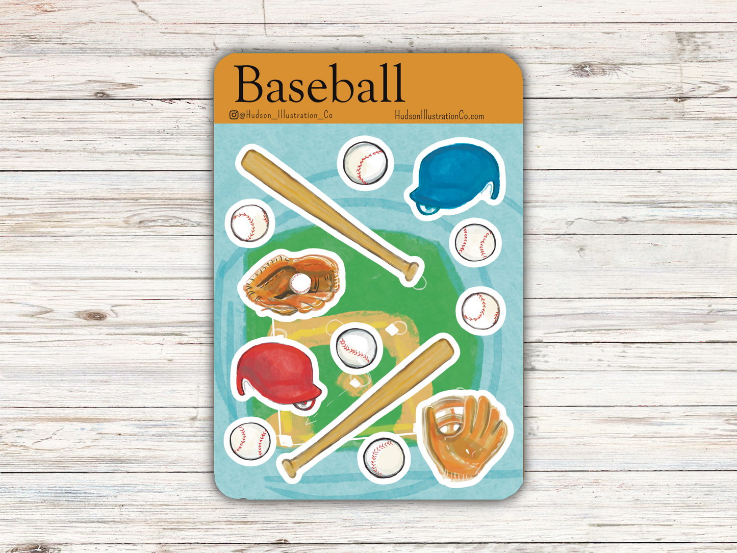 Baseball Sticker Sheet