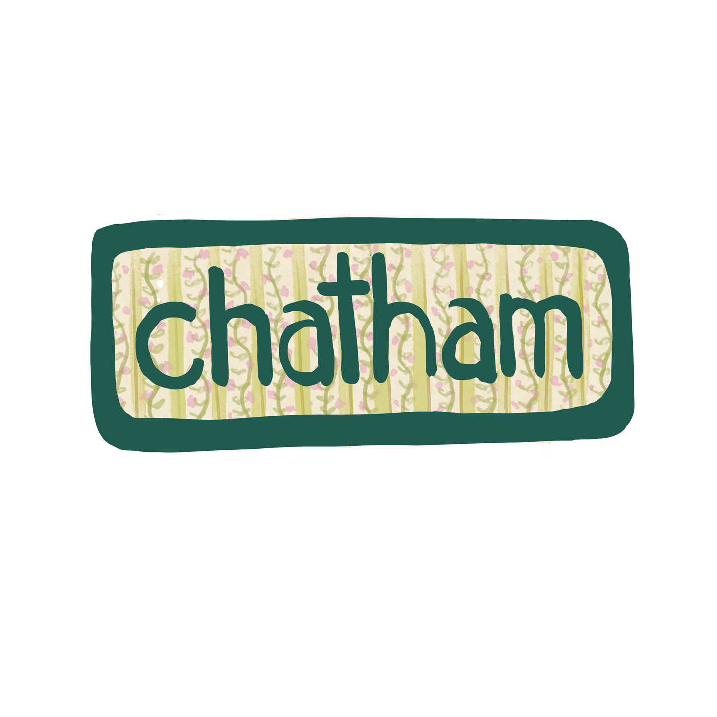 Destination: Chatham New York - Flowers - Sticker or Magnet