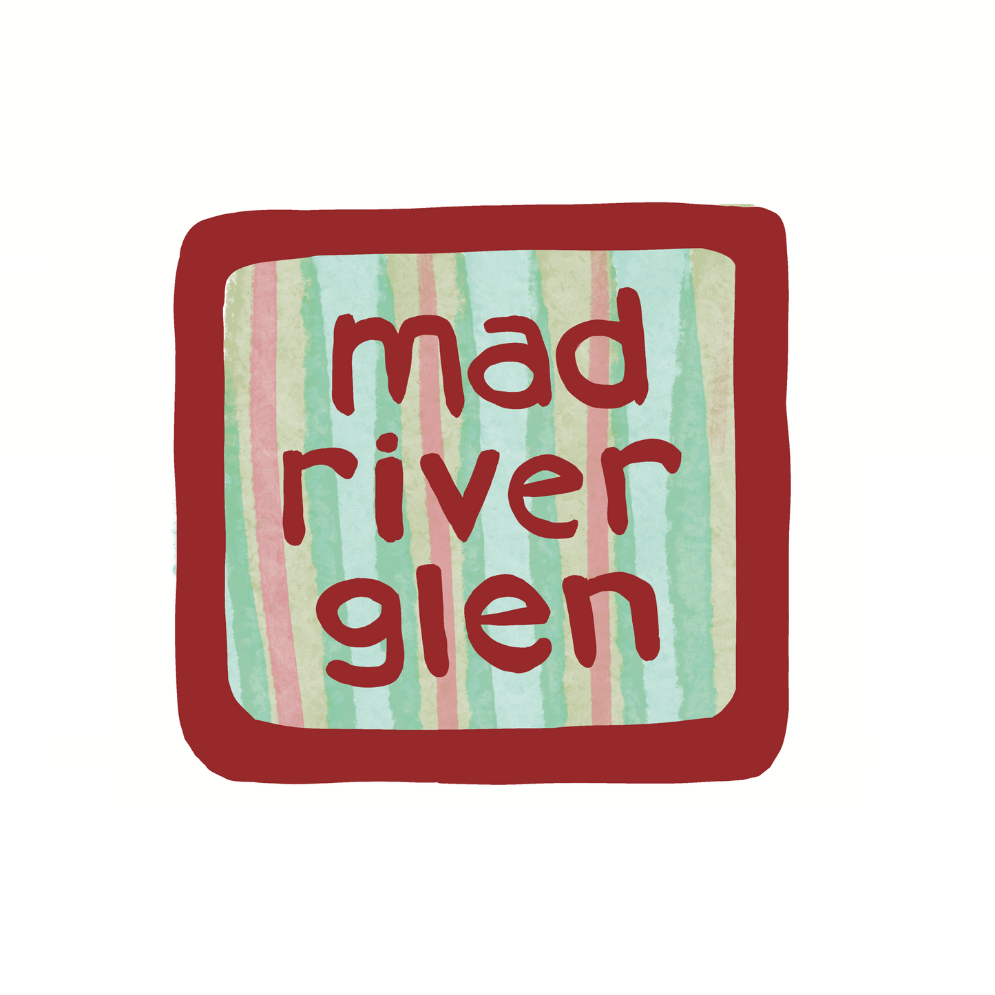 Destination: Mad River Glen Vermont - Stripes - Sticker or Magnet