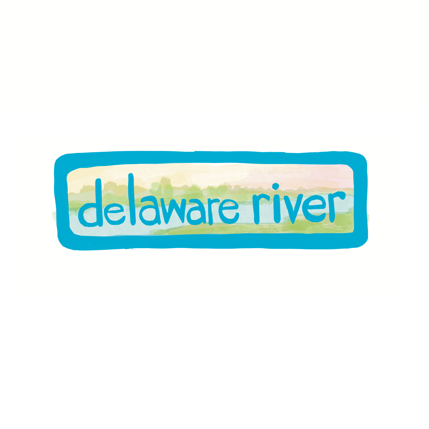 Delaware River - Sky - Sticker, Magnet, Postcard, or Print