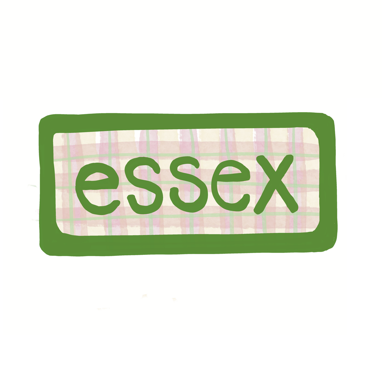 Essex - Plaid - Sticker, Magnet, Postcard, or Print