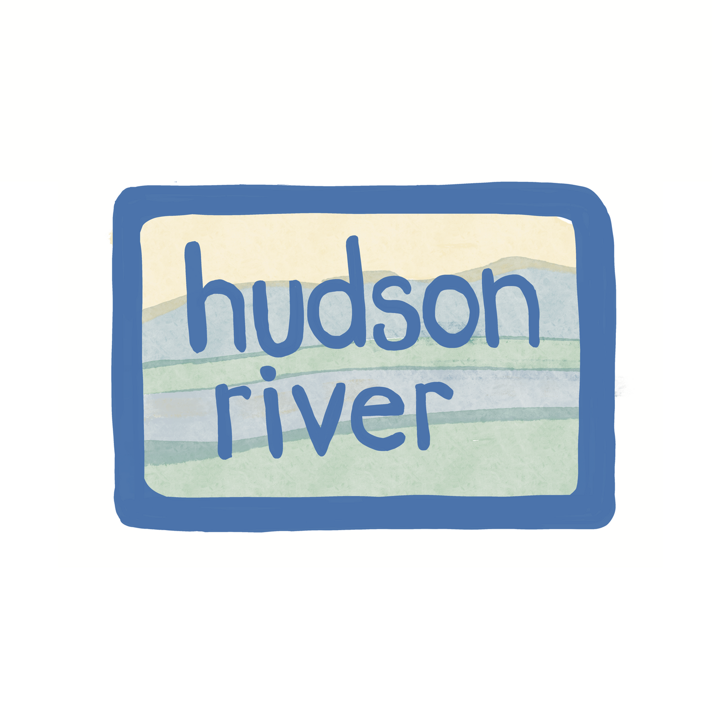 Hudson River - Sticker, Magnet, Postcard, or Print