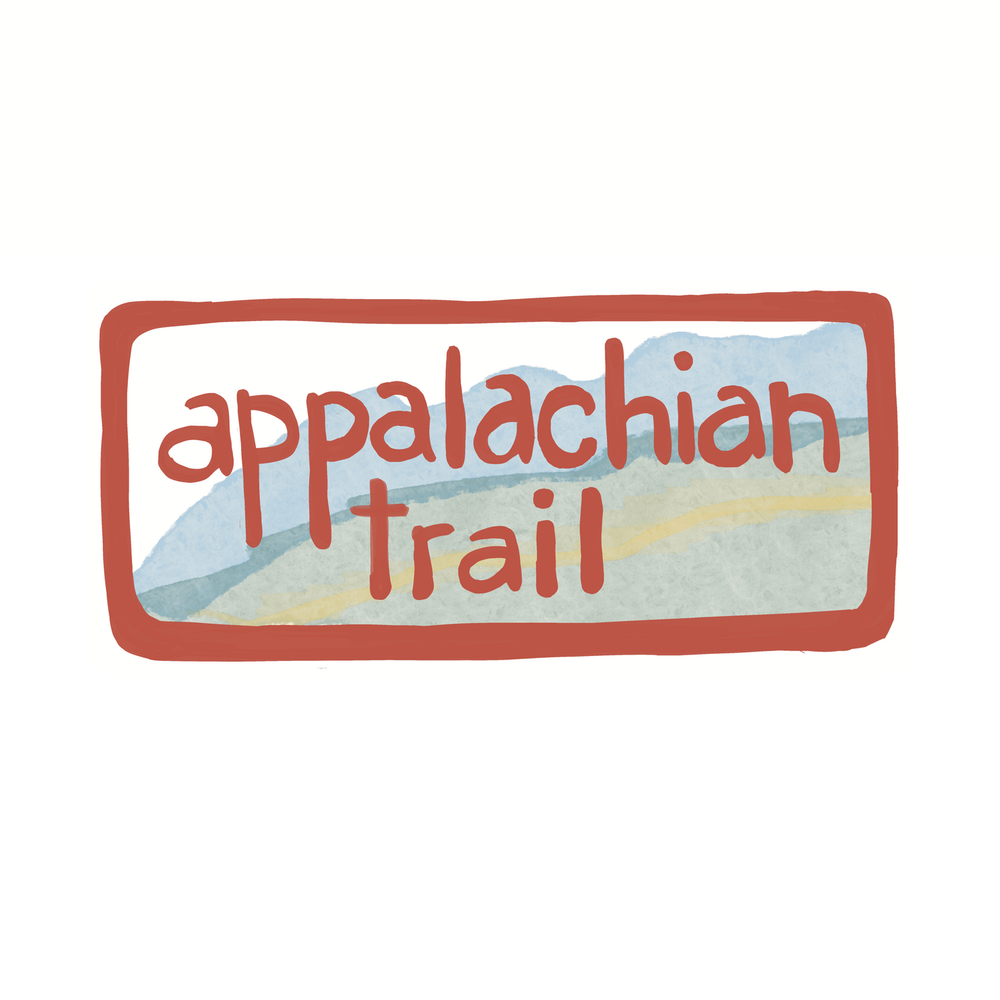 Destination: Appalachian Trail - Blue Mountain - Sticker or Magnet