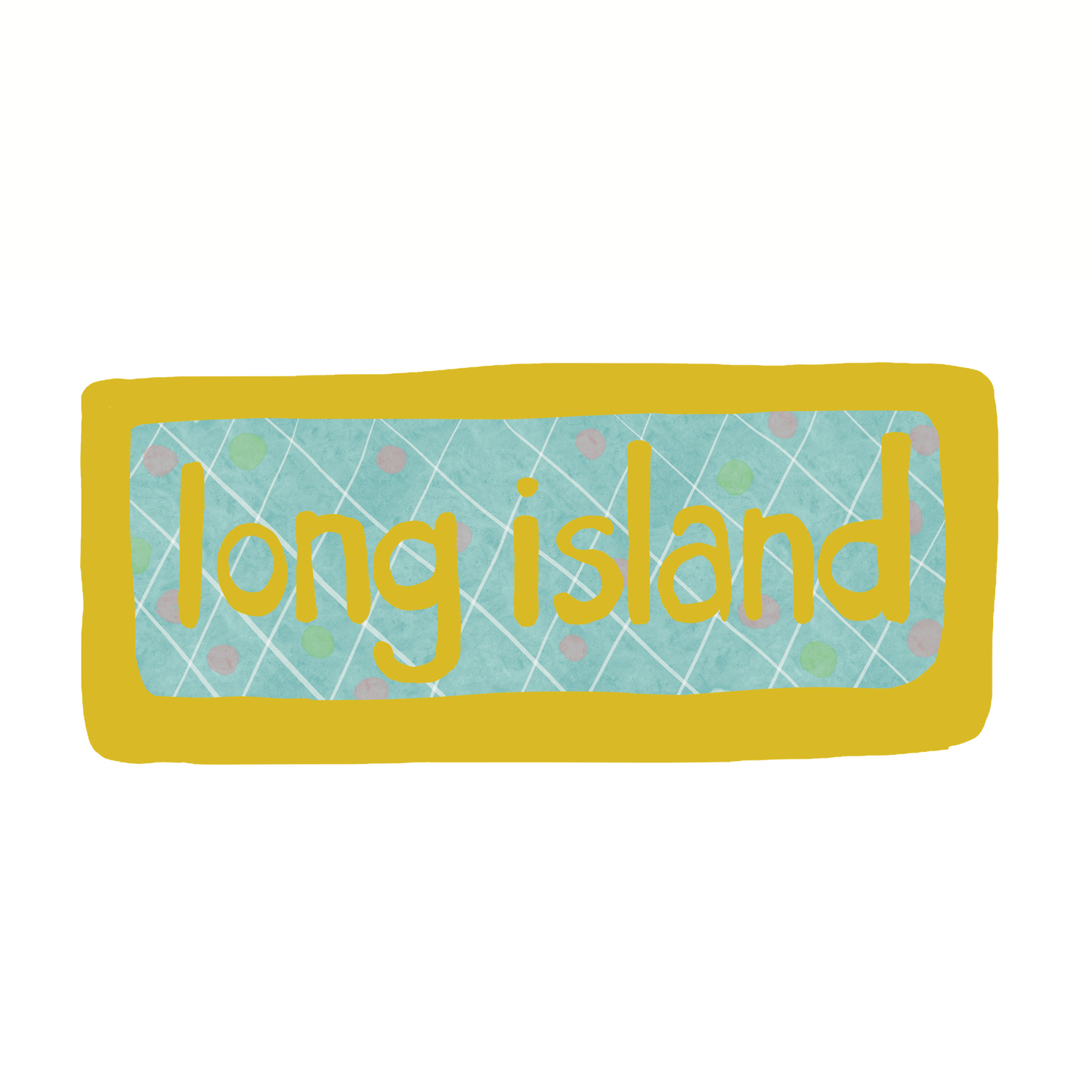 Destination: Long Island New York - Diamond - Sticker or Magnet