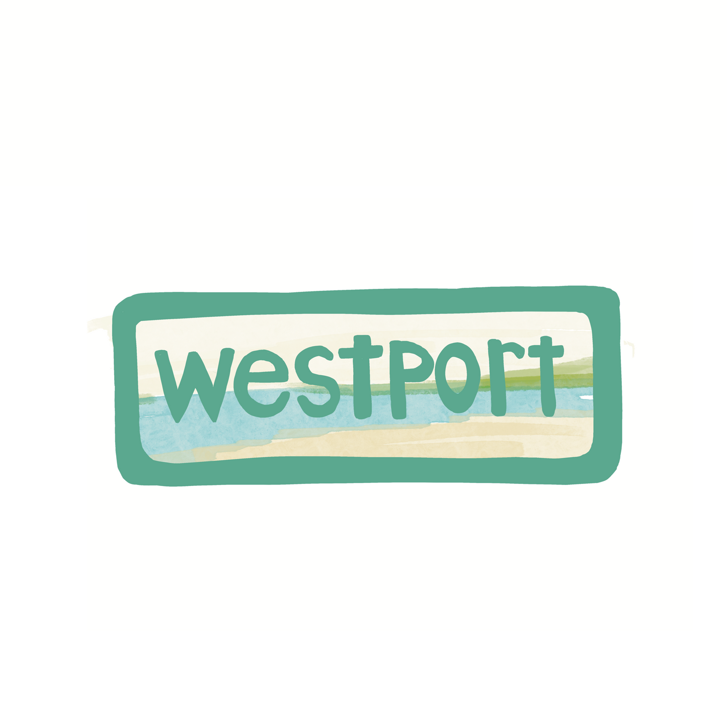 Westport - Lake - Sticker, Magnet, Postcard, or Print