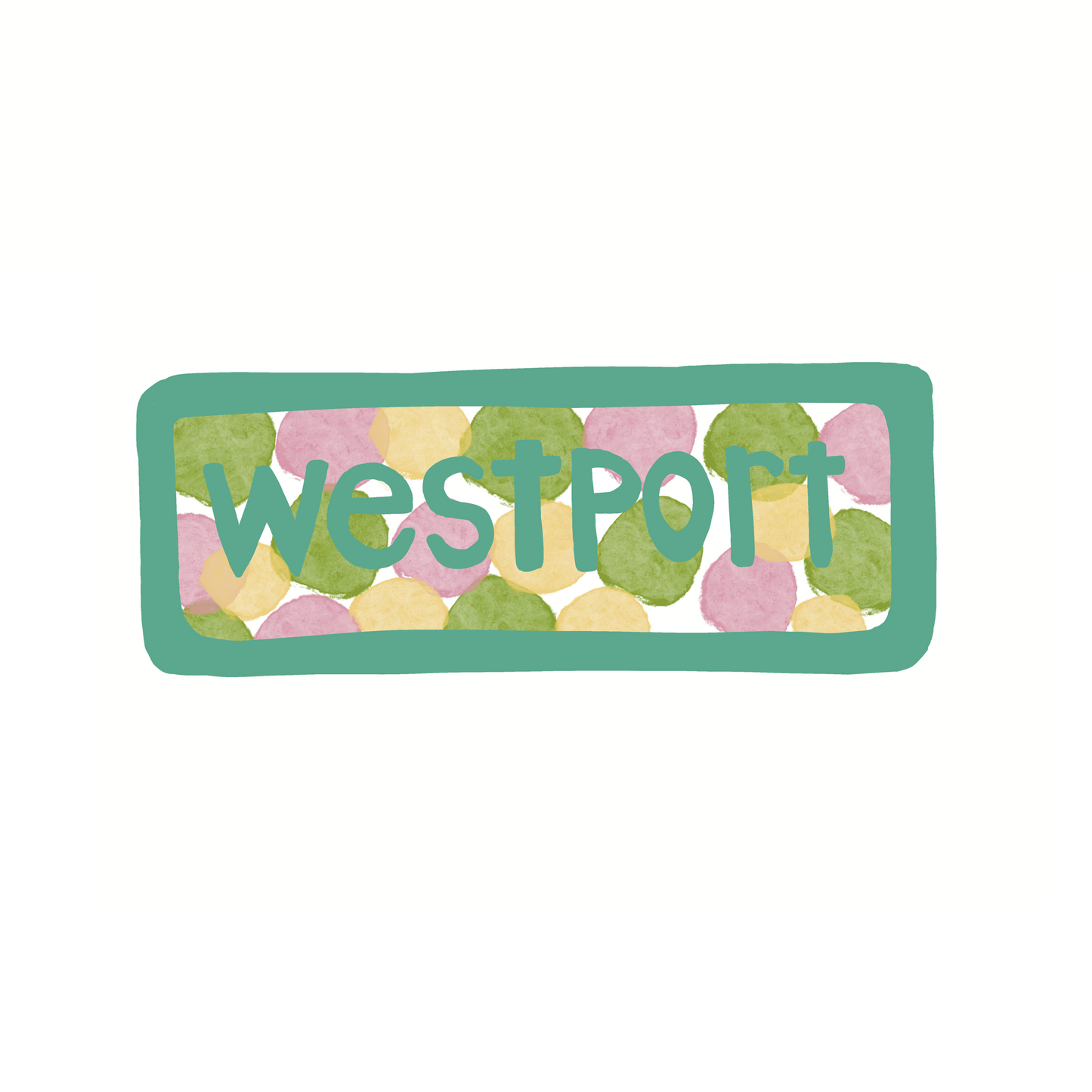 Westport - Dots - Sticker, Magnet, Postcard, or Print