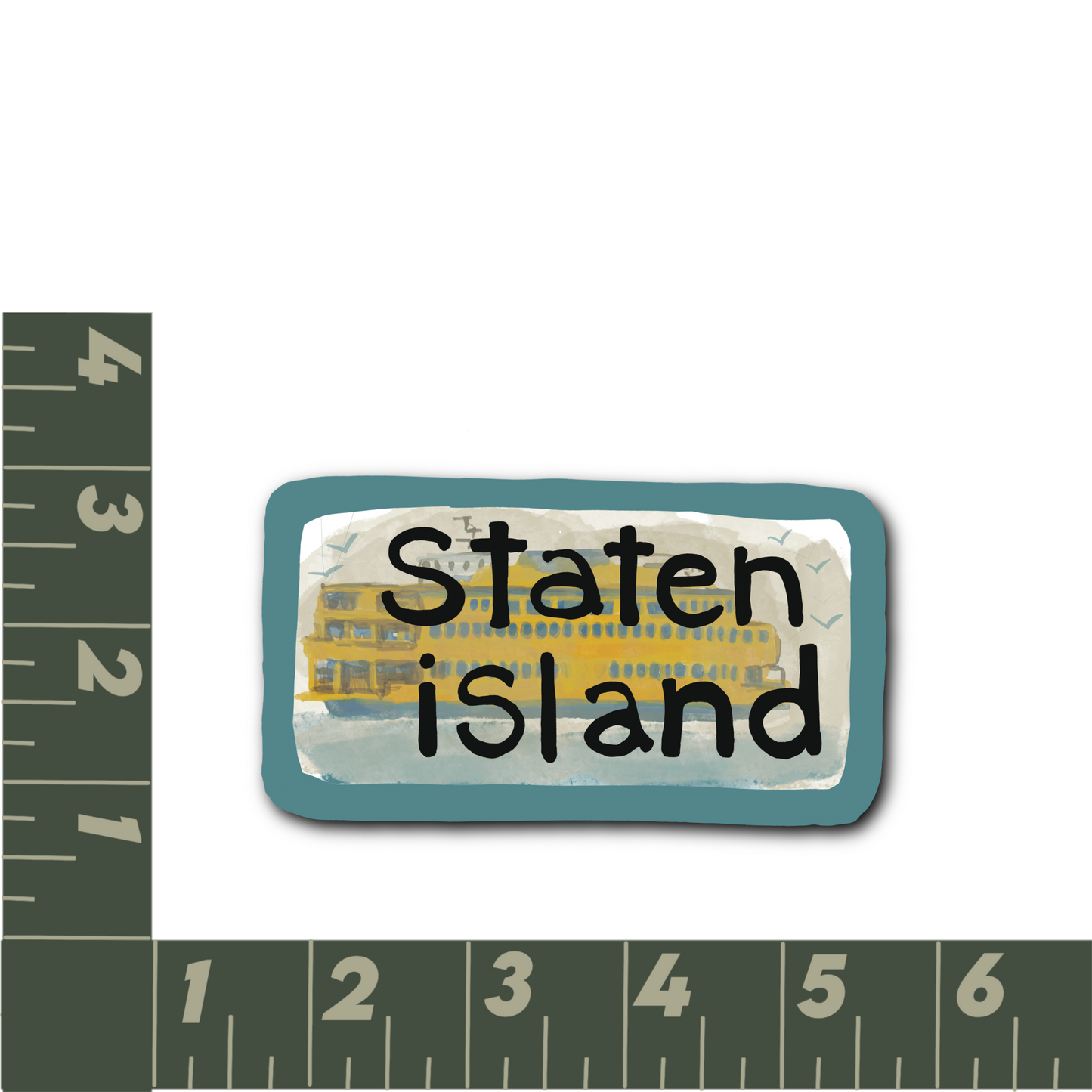 Destination: Staten Island New York - Sticker or Magnet