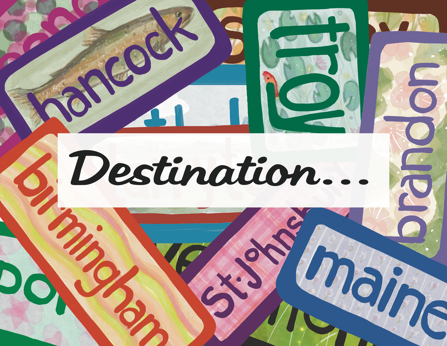 Delaware - Dots - Sticker, Magnet, Postcard, or Print