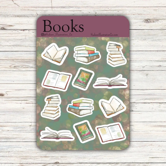 Books Sticker Sheet