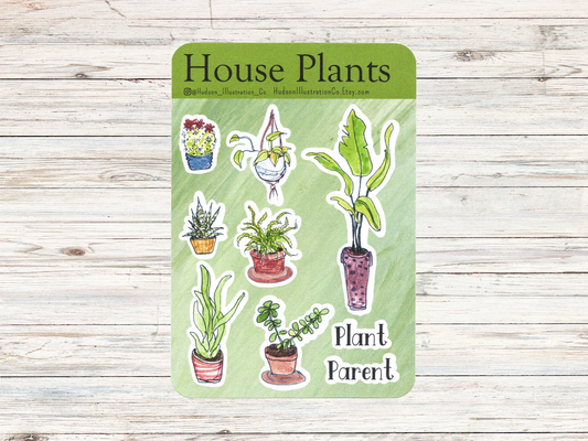 House Plants Sticker Sheet