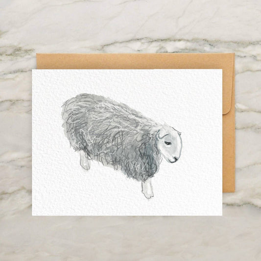 Gray Herdwick Sheep Card 4x5"