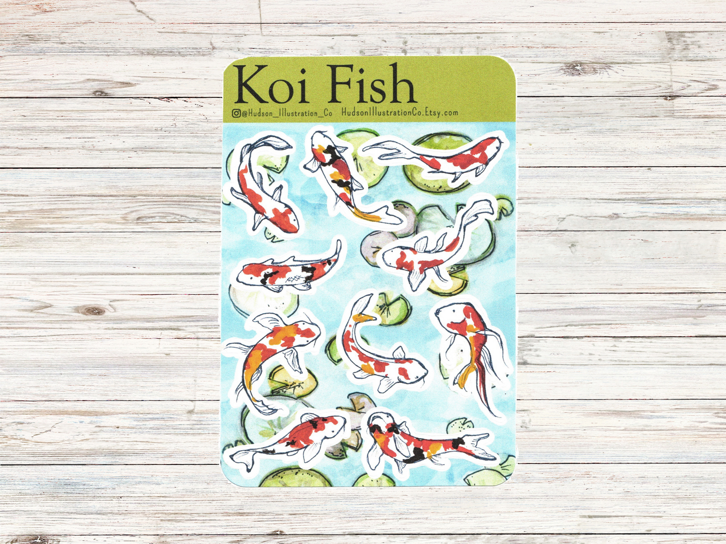 Koi Fish Sticker Sheet