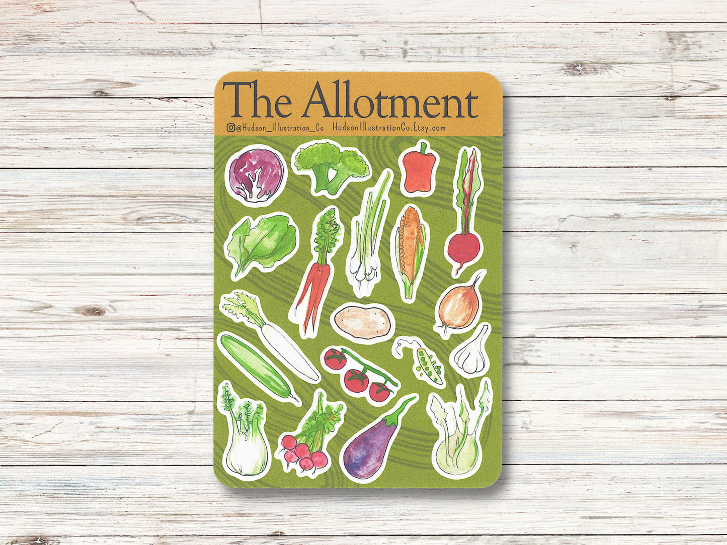 Allotment Sticker Sheet - Farm, Vegetable, Garden