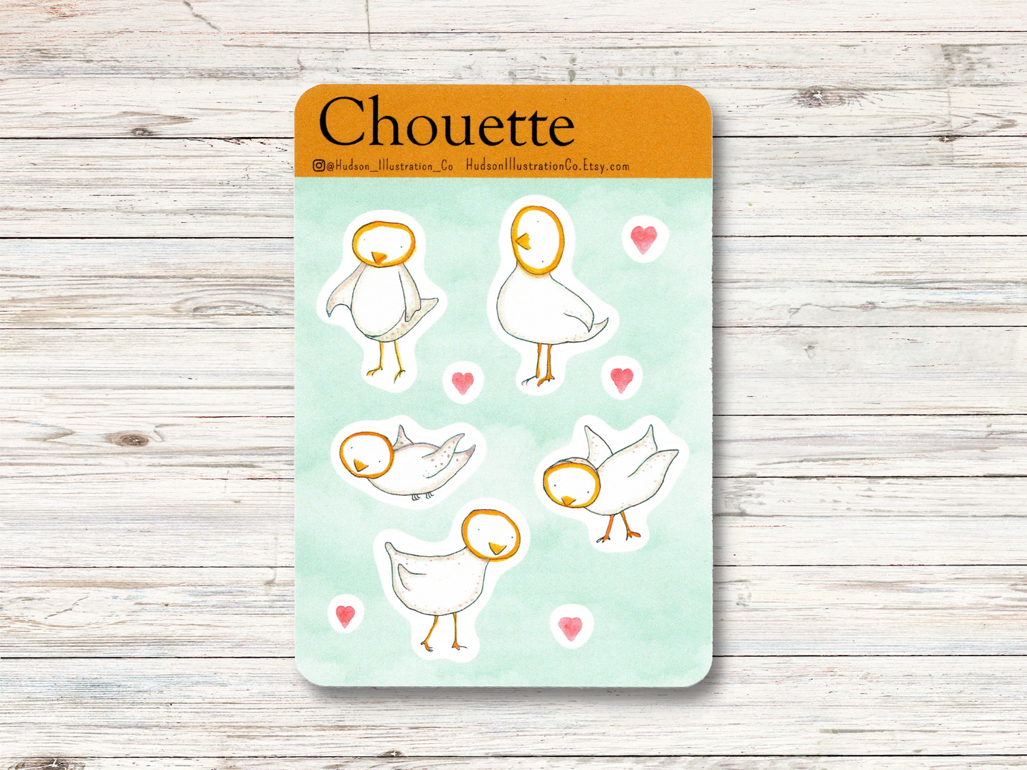 Chouette Owl Sticker Sheet - SnailMail, Bullet Journal, Gift