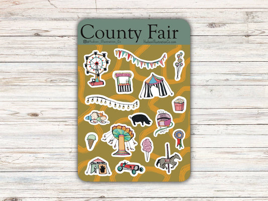 County Fair - Matte Recycled Kiss Cut Sticker Sheet