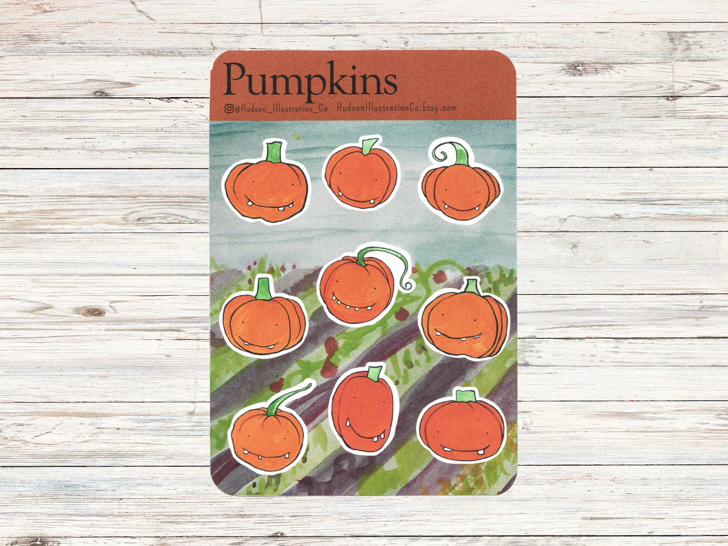 Pumpkins Sticker Sheet