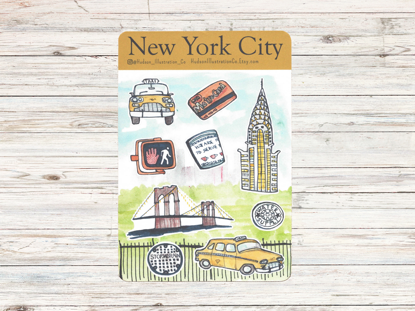 New York City Sticker Sheet