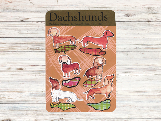 Dachshunds - Sausage Dog Sticker Sheet