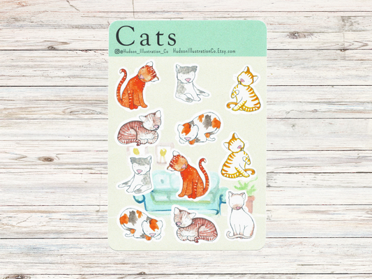 Cats Sticker Sheet