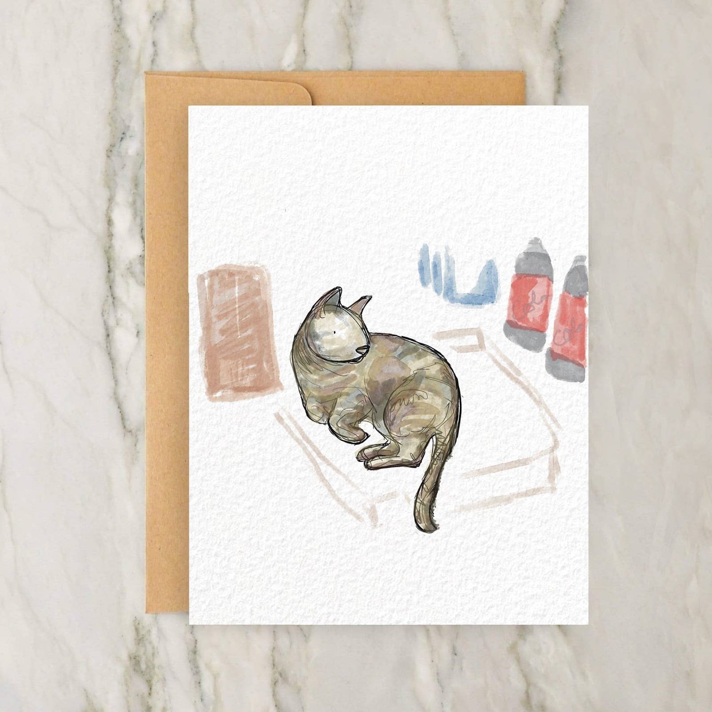 Bodega Cat: Cola 4x5" Greeting Card NYC New York City