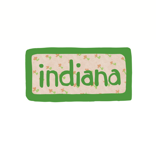 Indiana - Calico - Sticker, Magnet, Postcard, or Print