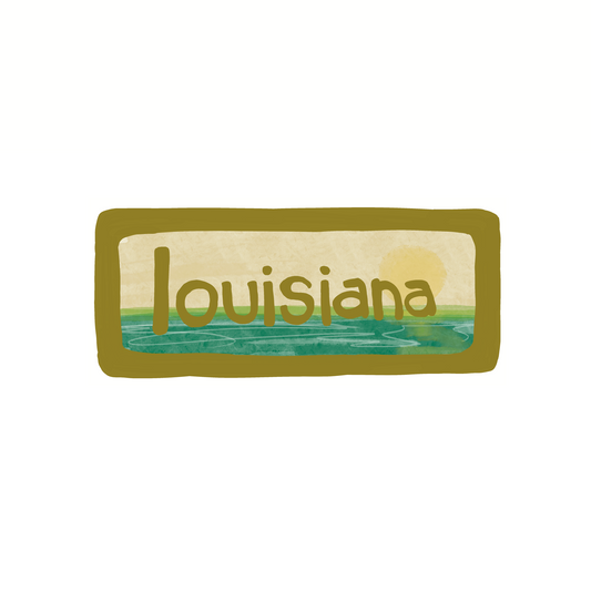 Louisiana - Water - Sticker, Magnet, Postcard, or Print