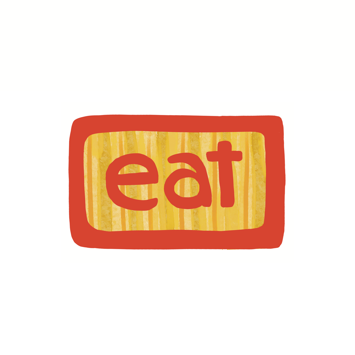 Eat - Food, Cooking, Cafe - Sticker, Magnet, Postcard, or Print