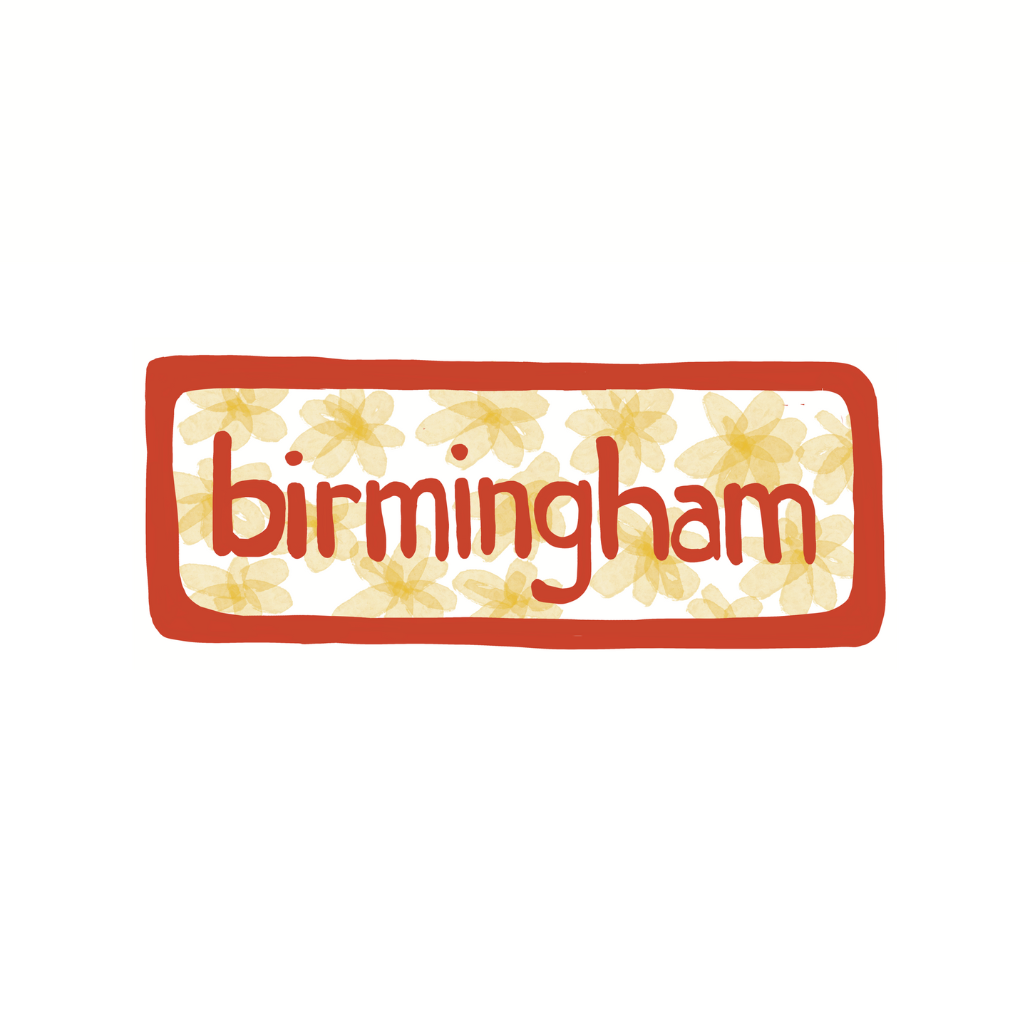 Birmingham - Flowers - Sticker, Magnet, Postcard, or Print