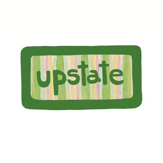 Upstate NY - Stripes - Sticker, Magnet, Postcard, or Print
