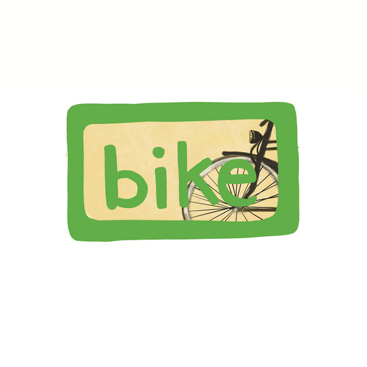 Bike - Bicycle, Cycling - Sticker, Magnet, Postcard, or Print