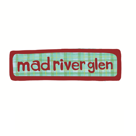 Destination: Mad River Glen Vermont - Plaid - Sticker or Magnet