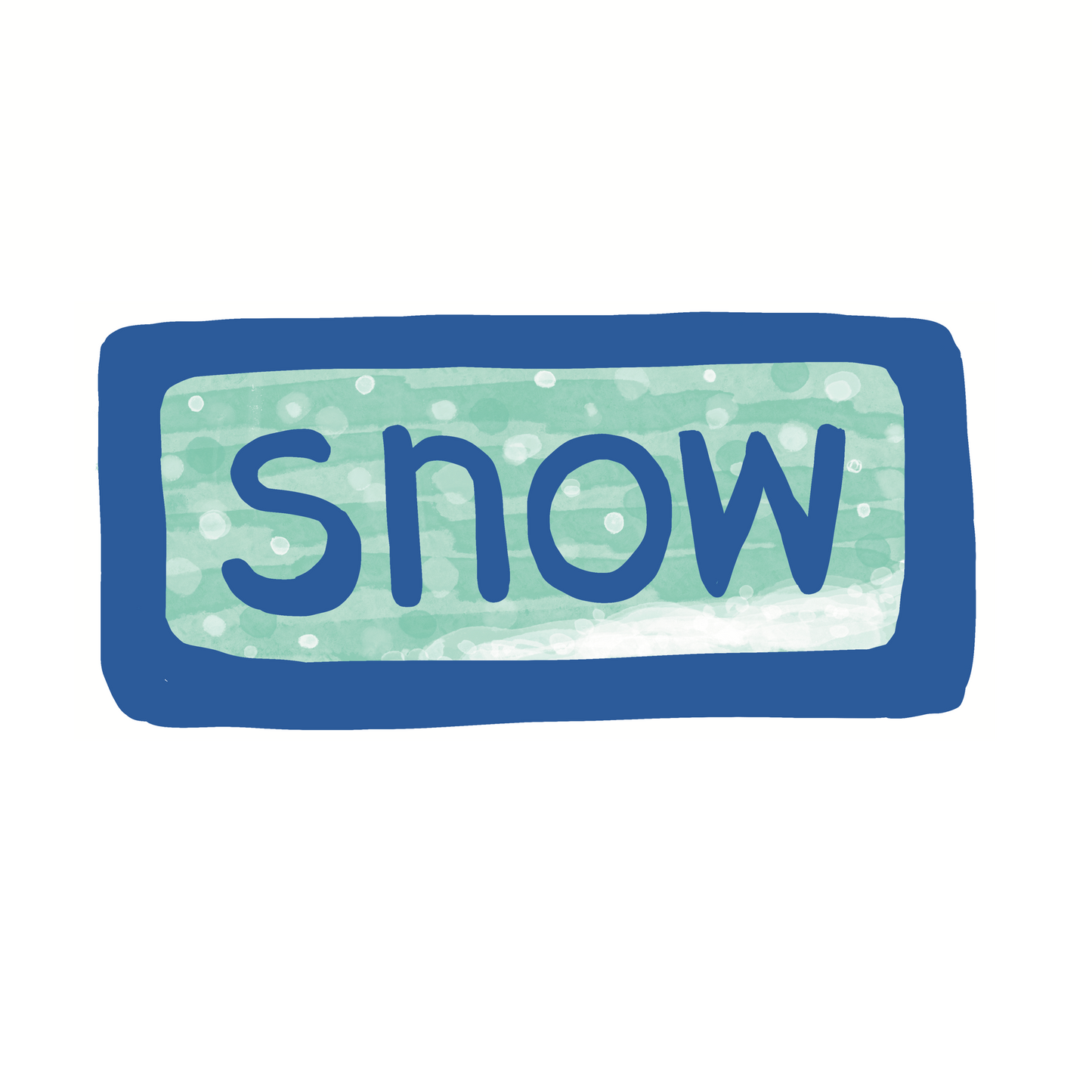 Snow - Cozy, Winter, Chistmas - Sticker, Magnet, Postcard, or Print