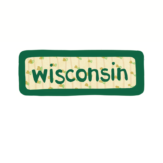 Wisconsin - Calico - Sticker, Magnet, Postcard, or Print