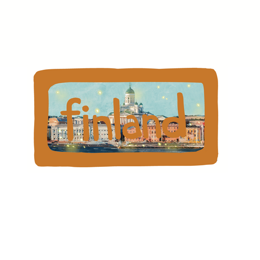 Finland  - Helsinki - Sticker, Magnet, Postcard, or Print