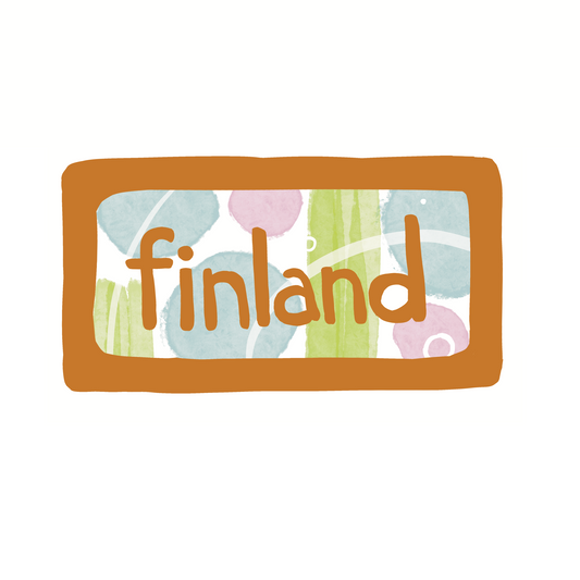 Finland  - Colors - Sticker, Magnet, Postcard, or Print