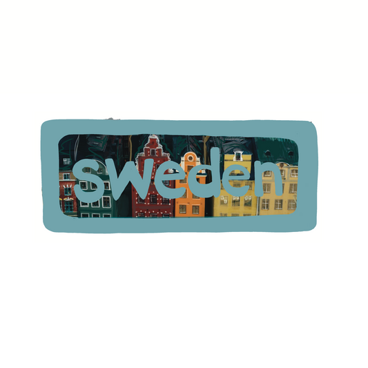 Sweden  - Stockholm Street - Sticker, Magnet, Postcard, or Print
