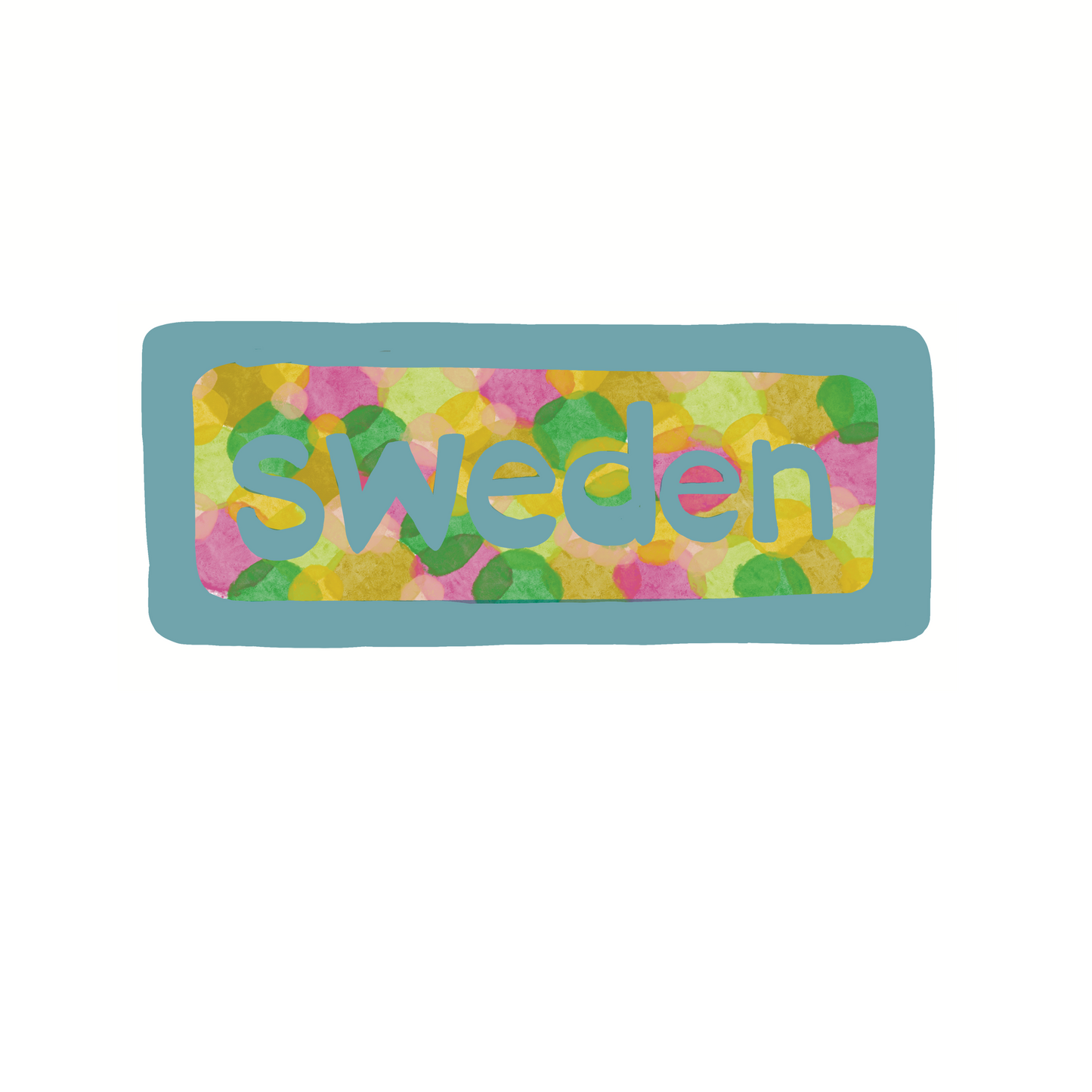 Sweden - Spots - Sticker, Magnet, Postcard, or Print