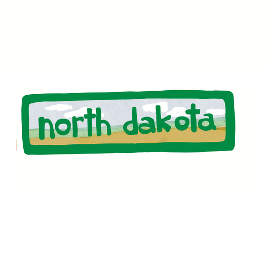 North Dakota - Sky - Sticker, Magnet, Postcard, or Print