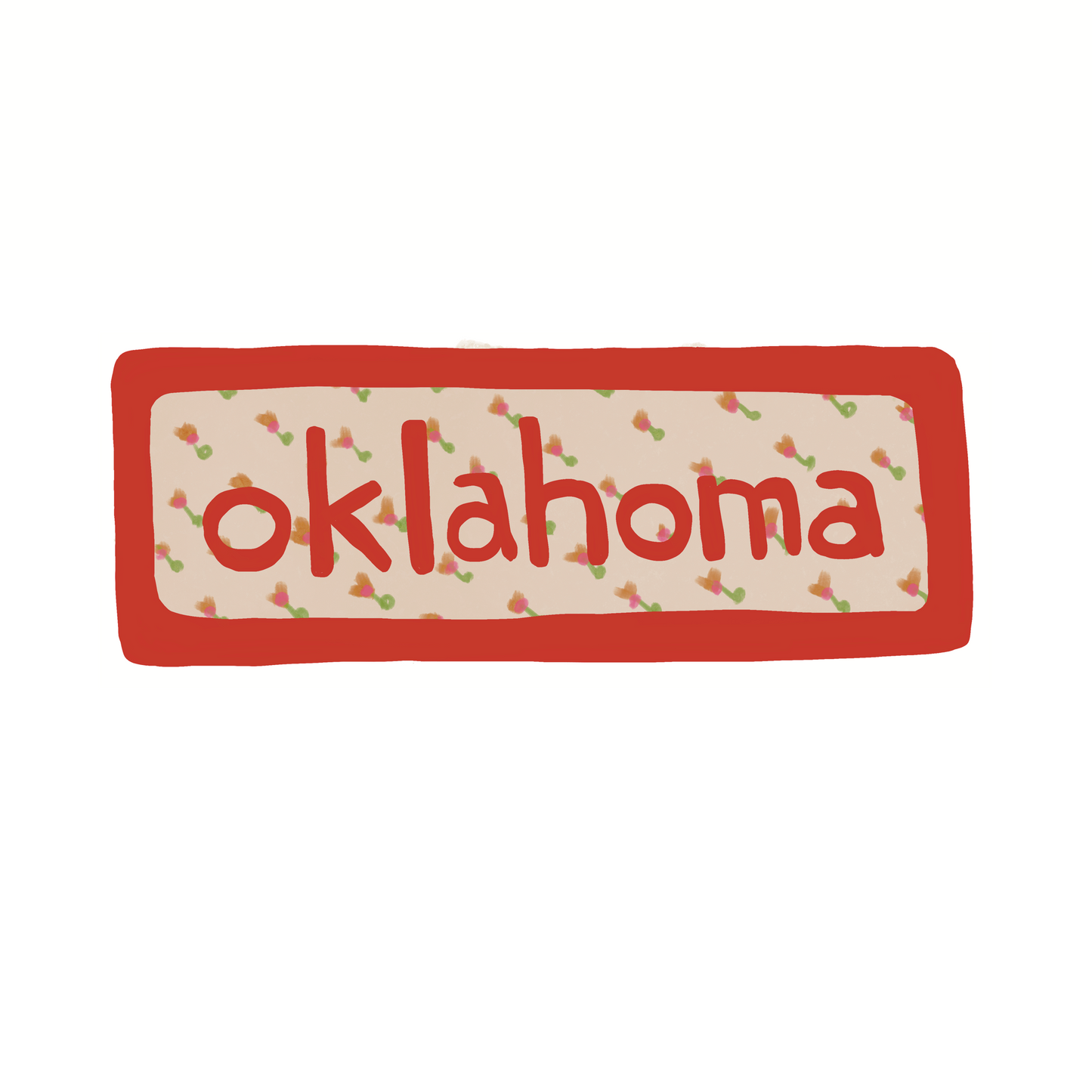 Oklahoma - Calico - Sticker, Magnet, Postcard, or Print