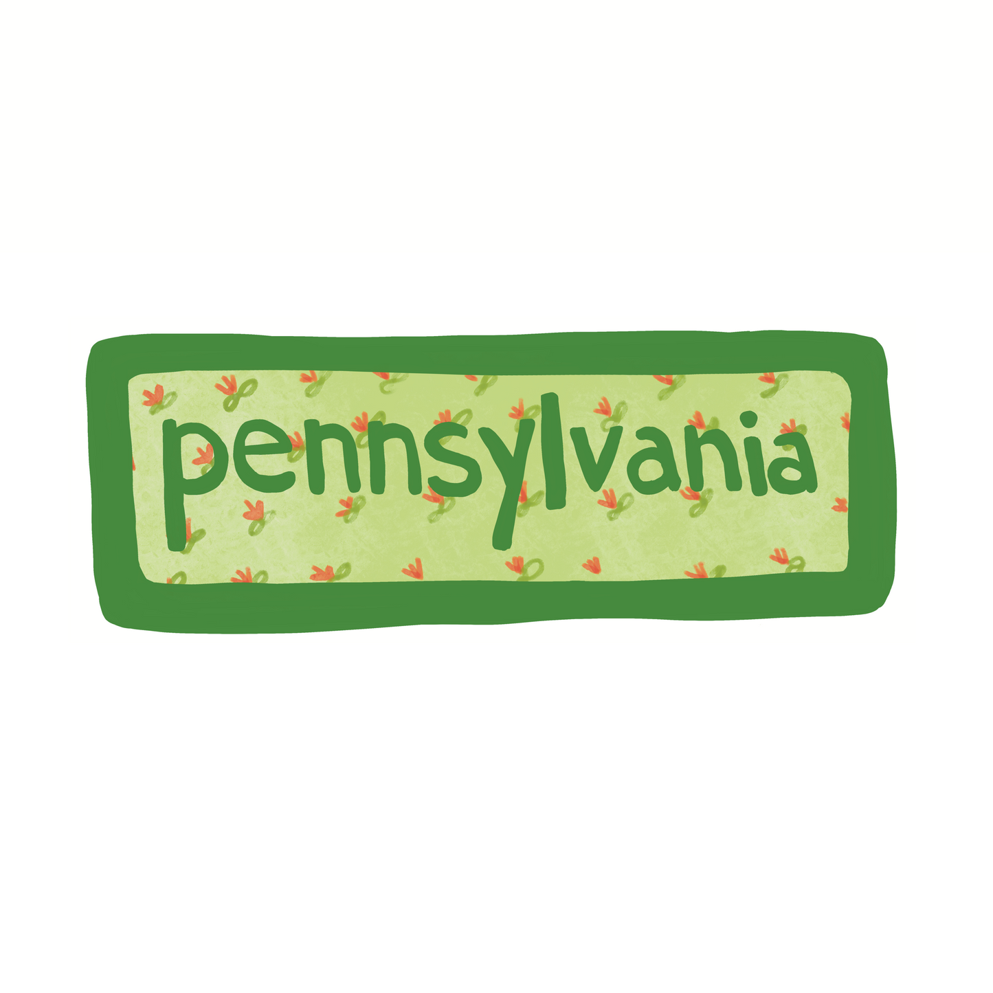 Pennsylvania - Calico - Sticker, Magnet, Postcard, or Print