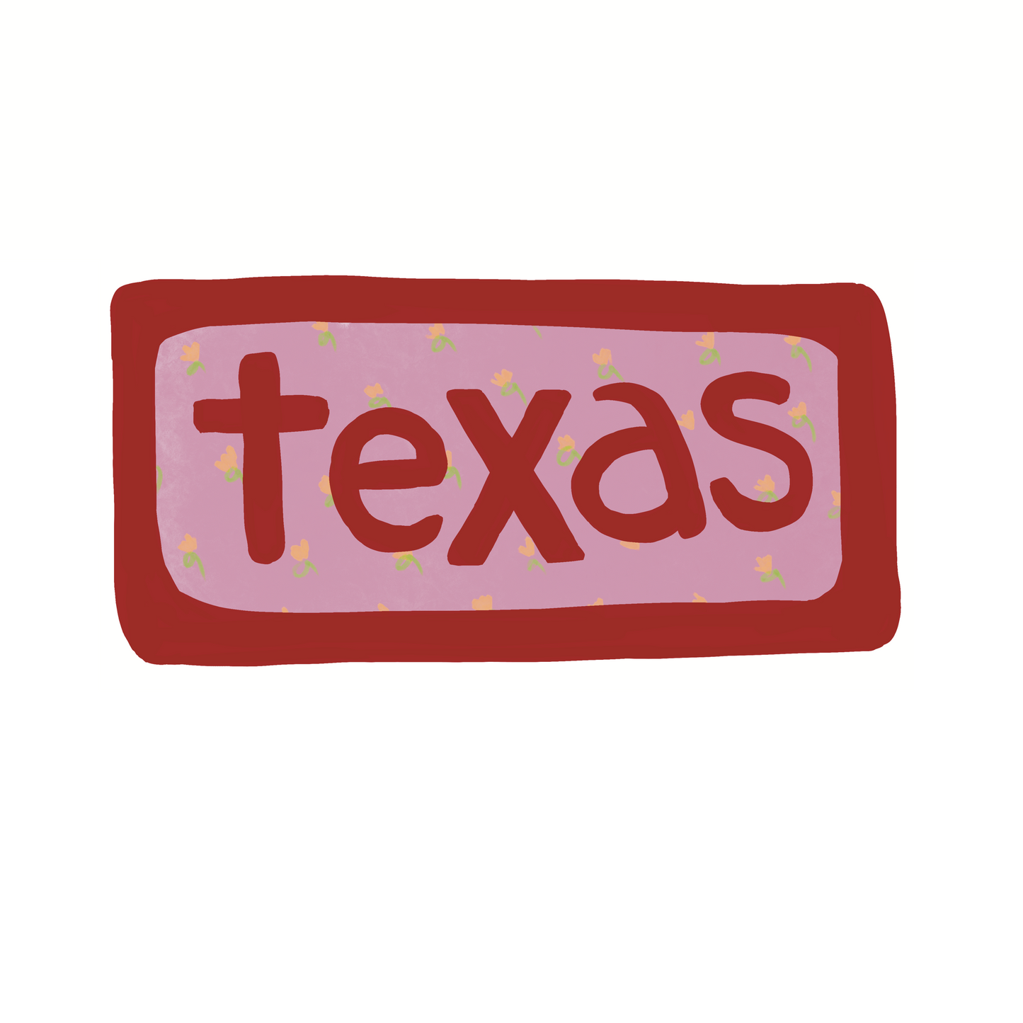 Texas - Calico - Sticker, Magnet, Postcard, or Print