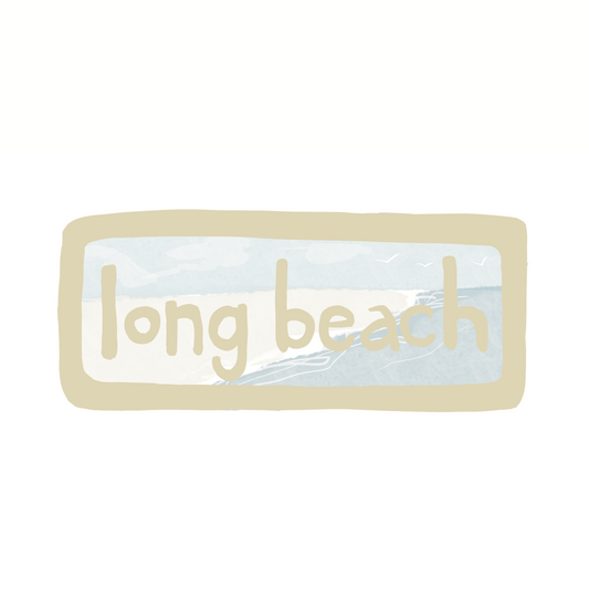 Destination: Long Beach, Long Island New York - Sticker or Magnet
