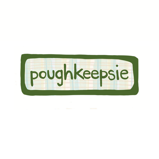 Poughkeepsie - Plaid - Sticker, Magnet, Postcard, or Print
