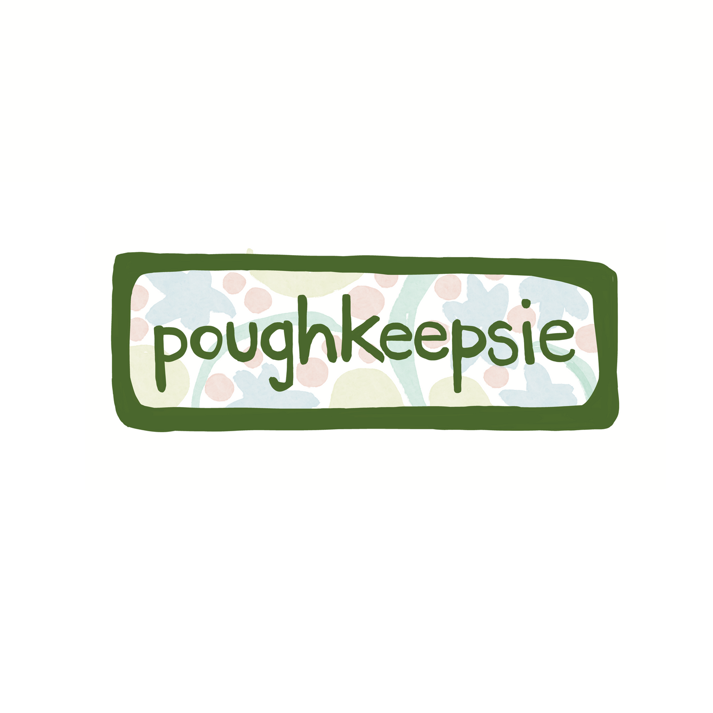 Poughkeepsie - Tiles - Sticker, Magnet, Postcard, or Print