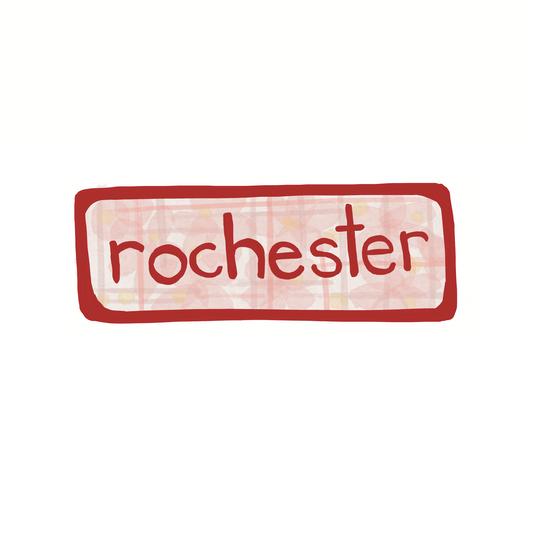 Rochester - Flowers - Sticker, Magnet, Postcard, or Print