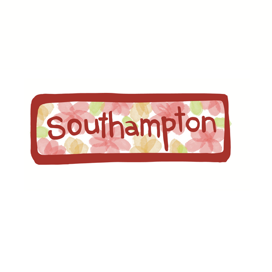 Southampton - Flowers - Sticker, Magnet, Postcard, or Print