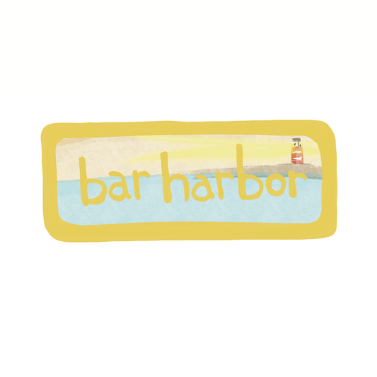 Bar Harbor - Seaside - Sticker, Magnet, Postcard, or Print