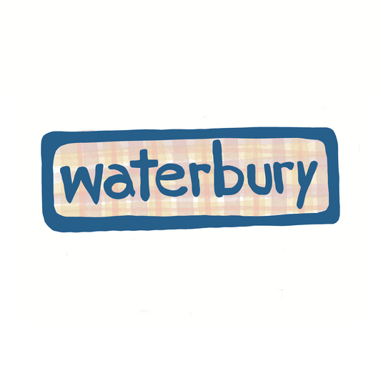 Waterbury - Plaid - Sticker, Magnet, Postcard, or Print