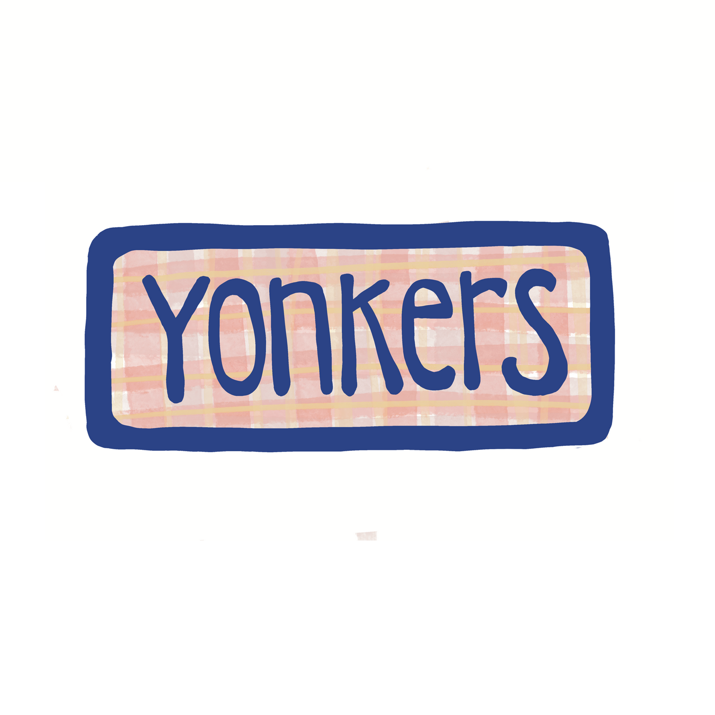 Yonkers - Plaid - Sticker, Magnet, Postcard, or Print