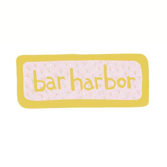 Bar Harbor - Calico - Sticker, Magnet, Postcard, or Print